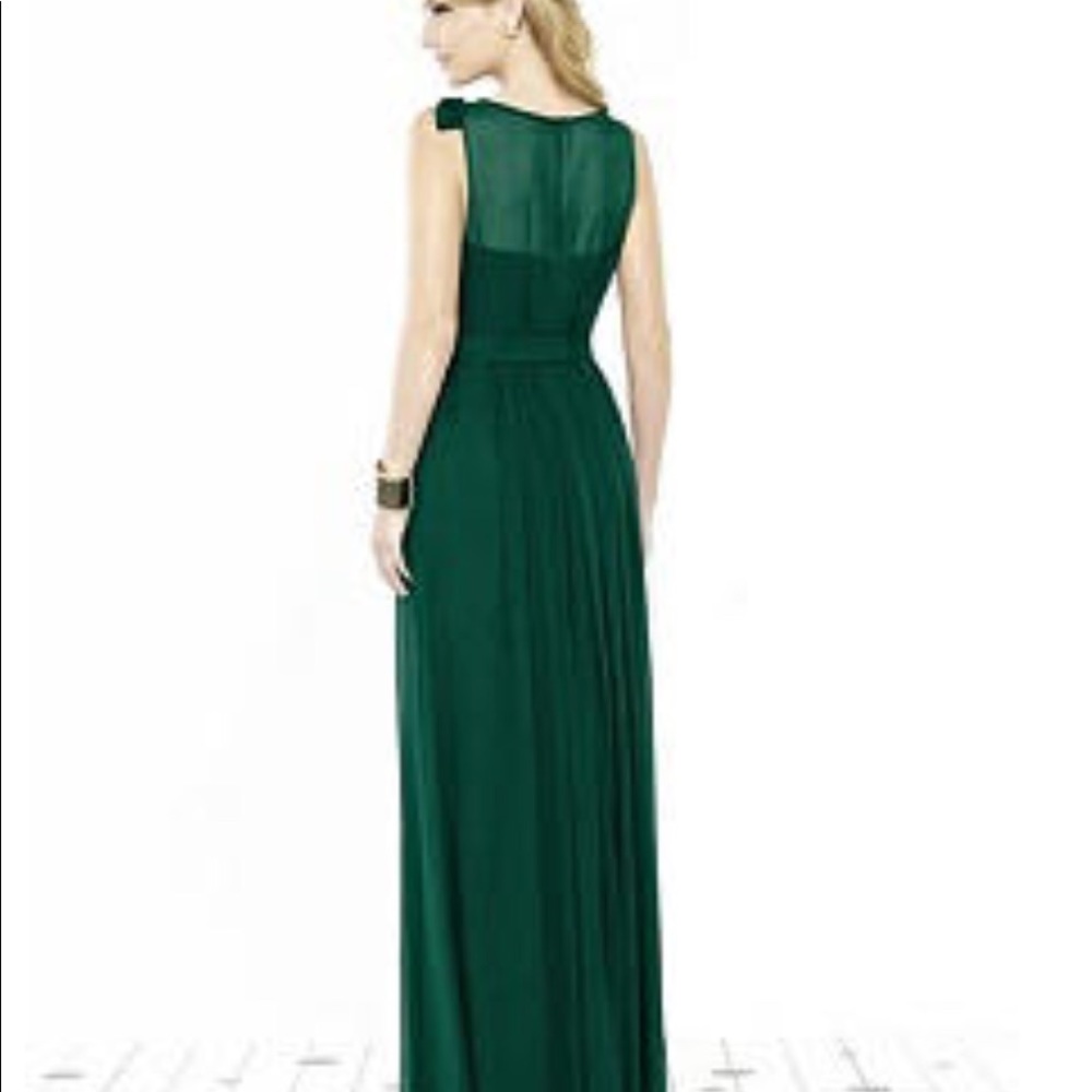 Bridesmaids Prom maxi dress green - Picture 3 of 3